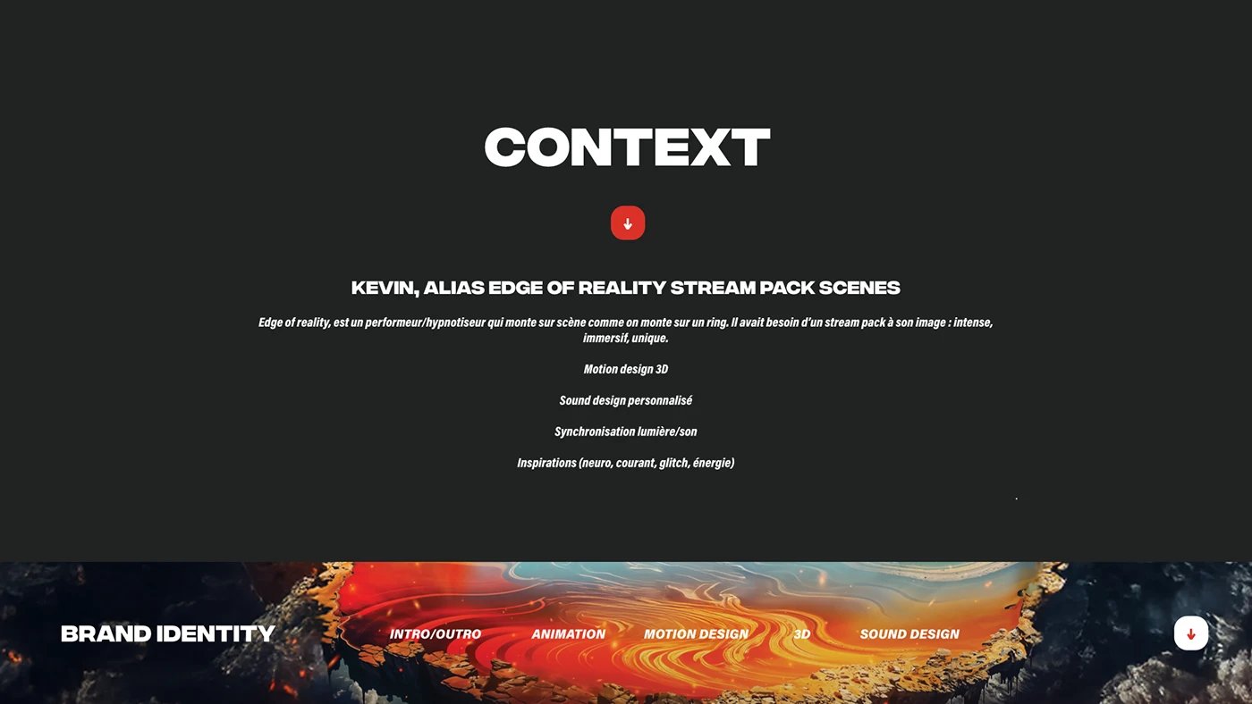Edge of Reality — Motion 3D & Sound Design — Vue 2
