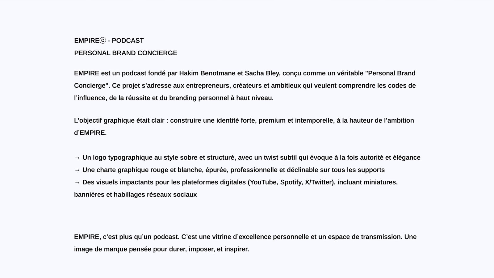 EMPIRE — Podcast Branding — Vue 2