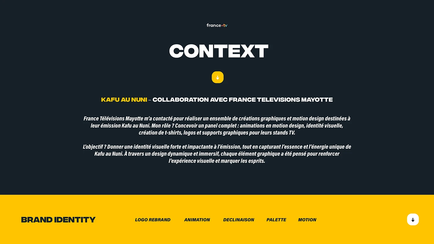 France TV — Identité visuelle Kafu au Nuni