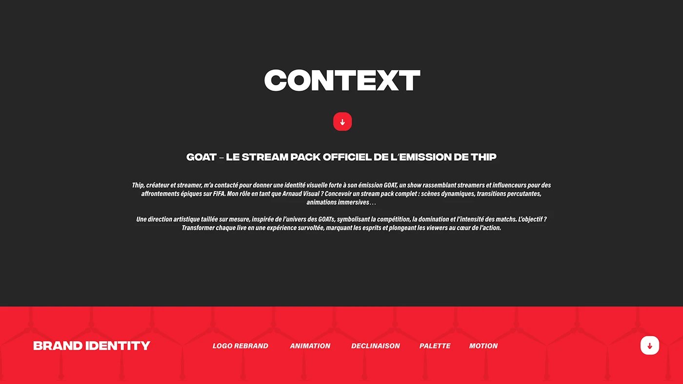 GOAT — Direction artistique — Vue 2