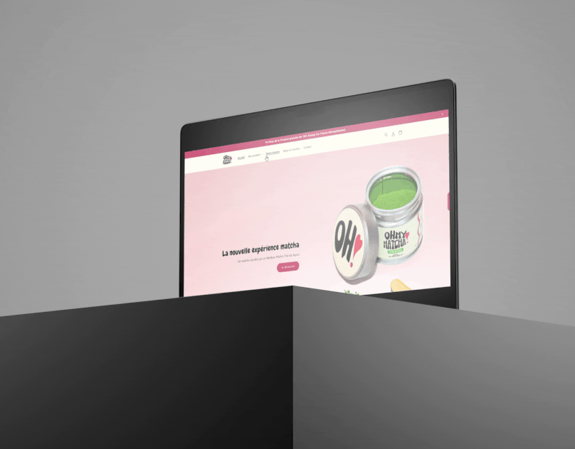 Oh my matcha — Webdesign & Packaging