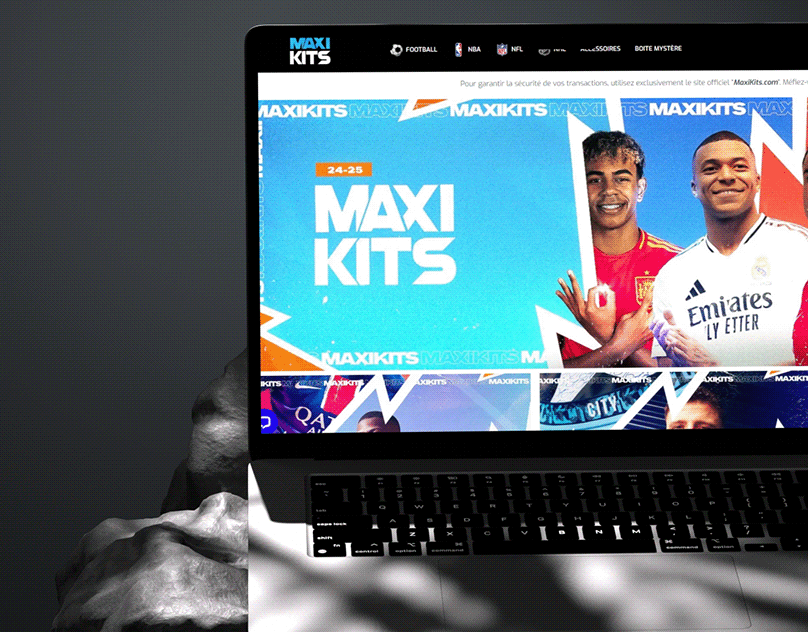 MaxiKits — Visuel Sportif Web