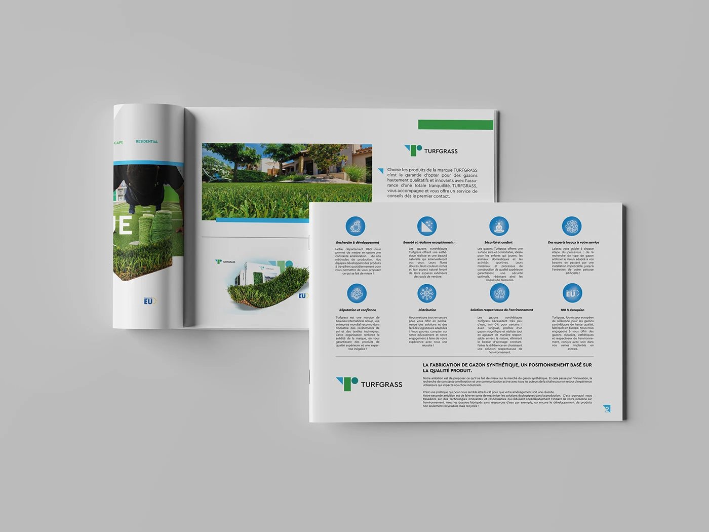 TURFGRASS & AGD — Branding & Catalogue print — Vue 10