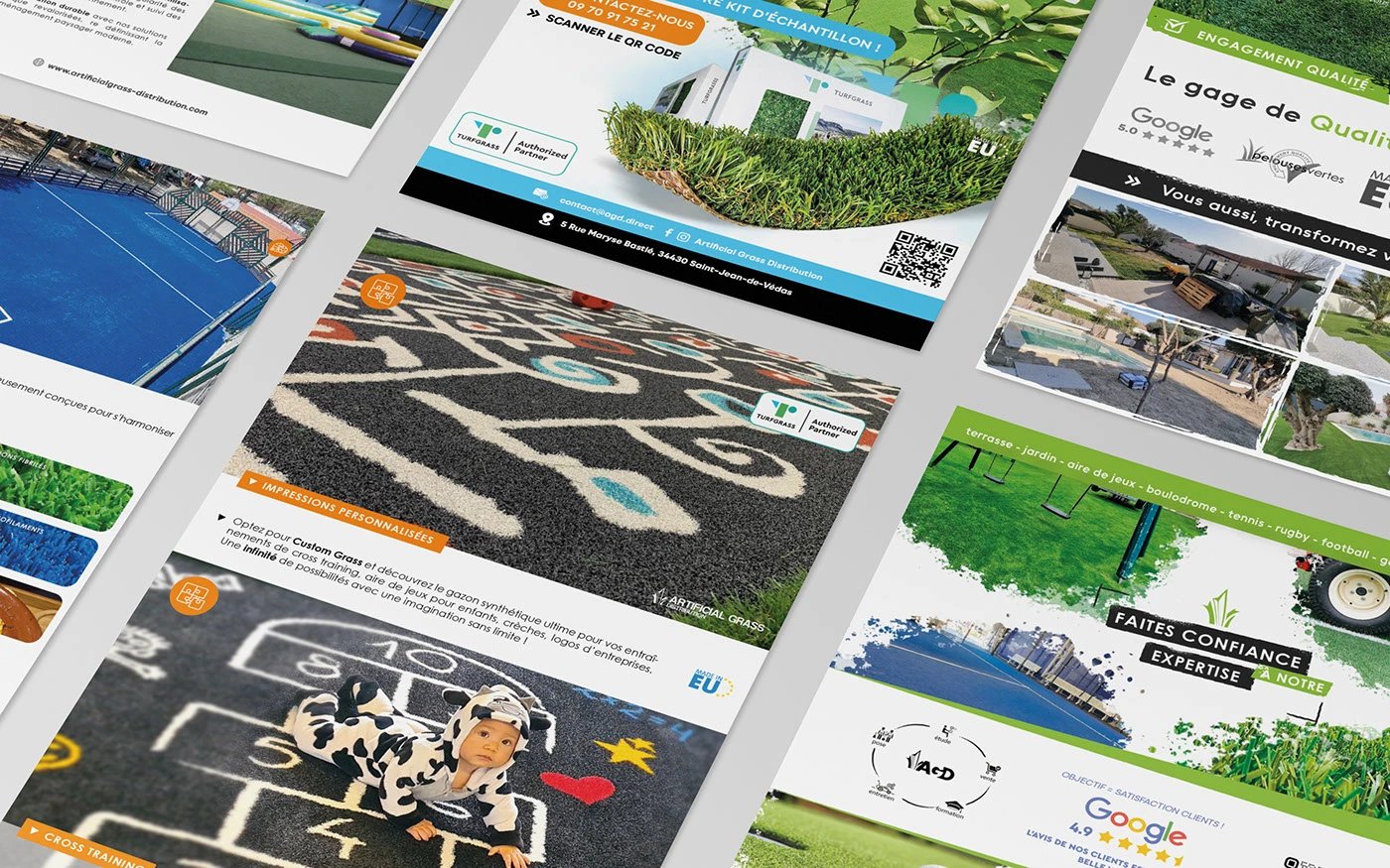 TURFGRASS & AGD — Branding & Catalogue print — Vue 7