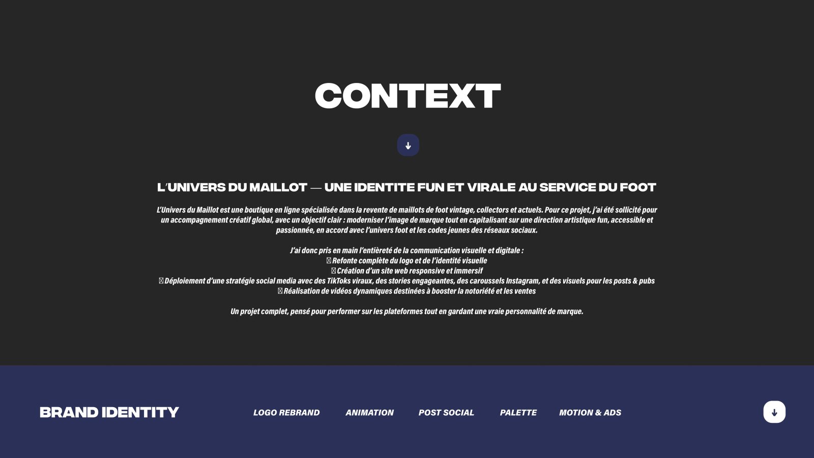 L'univers du maillots — Social Media — Vue 1